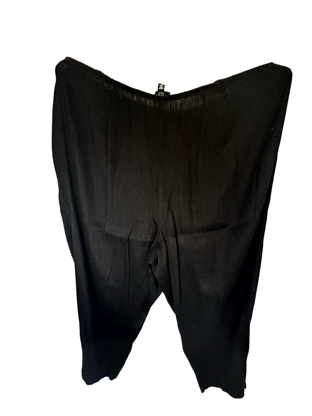 EILEEN FISHER Black Wide-Leg Cropped Pants 2X - Picture 4 of 5